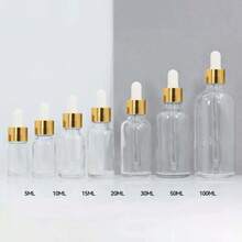 1 Set Of 2pcs Refillable 5/10/15/20/30/50/100ML Essential Oil Perfume Liquid Container Dropper Bottles - View 2