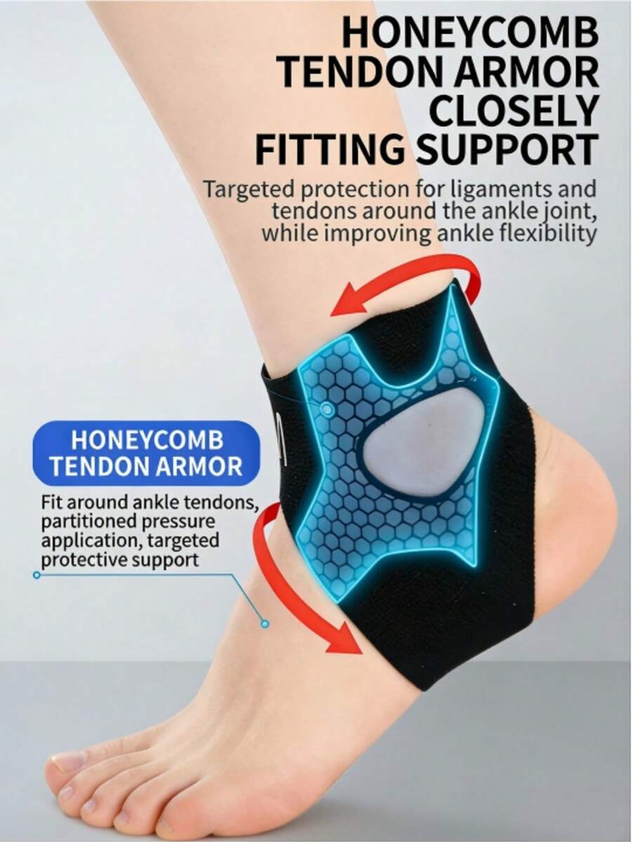 1pc/2pcs Professional Sports Ankle Support Brace, Sprain Prevention Wrap For Running, Football, Ankle Joint Protection - Nhiều màu - Xem 1