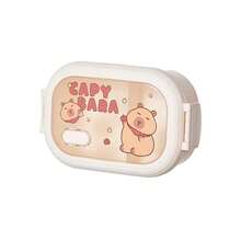Hộp cơm bento hình chuột lang nước dễ thương - Hộp cơm trưa di động, hộp đựng thức ăn chịu nhiệt kèm thìa và dĩa, thích hợp cho trường học, văn phòng, cắm trại và dã ngoại, có thể dùng làm hộp đựng trái cây, chỉ rửa bằng tay, không cần điện, thích hợp cho trường học, văn phòng, hoạt động ngoài trời, cắm trại, khay đựng thức ăn | Hộp cơm bento chia ngăn | Hộp cơm trưa - Nhiều màu - Xem 12