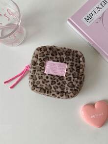 豹纹卫生巾收纳包，可爱女士卫生巾包，手拿包，旅行收纳袋，口红收纳包，洗漱包，化妆品收纳包，旅行必备品，送给女性朋友的完美节日礼物。 - 彩色 - 查看 16