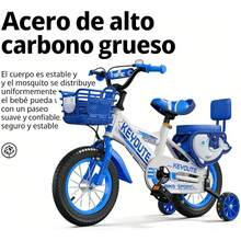 Bicicleta Niño R12 Con Pedales Y Cesta De Aluminio 2color - Azul - Ver 3