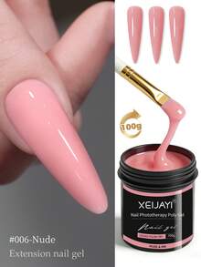 XEIJAYI Gel nối móng UV LED 6 màu, 100g, gel nối móng trong suốt dùng tại nhà và salon. - Nhiều màu - Xem 14