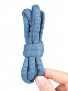 Cordones de poliéster de 9 mm de grosor con forma semicircular, cordones de repuesto versátiles y de moda para zapatillas, zapatos casuales, cordones semicirculares de unicolor clásico - Multicolor - Ver 23