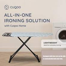 Stable Metal Ironing Board, Height Adjustable Foldable Design With Iron Rest - Multicolor - View 5