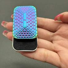 无尽机械推卡 - 按摩滑块 - 按摩玩具 - 成人金属按摩滑块 - 磁性EDC - 成人触觉按摩玩具 - 彩色 - 查看 2