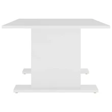 Coffee Table White 103.5x60x40 Cm Engineered Wood - White - View 5