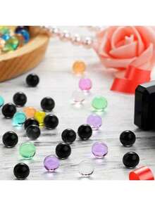 1200 hạt gel nước, hạt gel nước dùng để lấp đầy bình hoa, trang trí, trang trí bàn tiệc cưới, làm nến nổi, trồng cây, trang trí hoa tươi, quà tặng sinh nhật tuyệt vời nhất. - màu đen - Xem 4