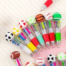 FIFA 1pc 2026 World Cup Sports Shaped 4-Color Ballpoint Pen, Student Planner Pen, Portable Memo Pen (Random) - Multicolor - View 2