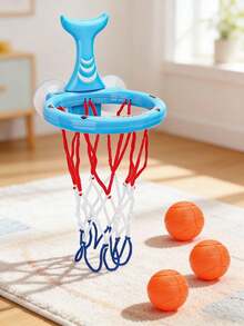 Aro de baloncesto para baño de niños - Aro de baloncesto mini para bañera, ventosa fuerte, juego de baloncesto de baño y juguete de baño divertido para niños pequeños, adecuado para niños de 4 a 8 años, aro de baloncesto con ventosa con 3 pelotas perforadas, gran regalo para Halloween, Pascua, Navidad y cumpleaños - Multicolor - Ver 11