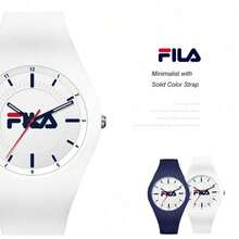 Đồng hồ thể thao FILA màu xanh hải quân, máy quartz, đường kính 40mm, dây đeo silicon liền khối, chống nước, dành cho cặp đôi, học sinh. - Một cỡ - Xem 4