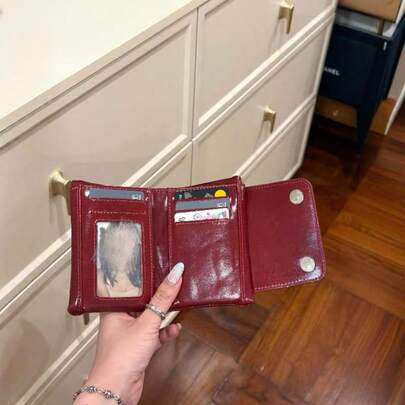 Vintage Y2K Style Versatile Transparent Badge Wallet Soft Passport Holder Convenient For Daily Shopping Commuting Party Holiday Gift Passport Holder For Women Mini Wallet Small Wallet Card Wallet Purses For Woman Wallet For Ladies