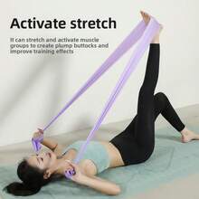 1 pieza Bandas de resistencia para fitness, estiramiento, yoga y ejercicios aeróbicos - Portátil, multifuncional - Multicolor - Ver 8