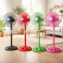 Ventilador de Pedestal Ajustable con 3 Velocidades - Negro - Ver 2
