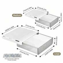 Under Desk Drawer, No Drilling Required, Hidden Storage Box, Suitable For Office And Student Desks, Can Hang Stationery And Miscellaneous Items - Multicolor - View 11