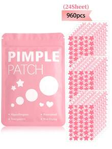 Parches faciales con forma de estrella - Suaves y no irritantes, pegatinas faciales decorativas, impermeables y transpirables, pegatinas faciales esenciales diarias, fáciles de llevar, adecuadas para viajes, fiestas, consejos de maquillaje, accesorios perfectos para fotos, esenciales para pintura facial, adecuadas para diversas reuniones y actividades de entretenimiento, adecuadas para adultos - Multicolor - Ver 18