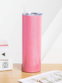 1PC Rainbow Colour Stainless Steel Insulated Mug, Cooler Mug, Modern Simple Solid Colour Car Mug, Premium Simple DIY Water Bottle - Office, Travel, Outdoor, Cycling, Back To School Supplies - Multicolor - View 5