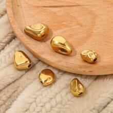 1/5颗不锈钢不规则散珠，用于珠宝制作DIY隔珠手链项链珠宝工艺用品配件 - 彩色 - 查看 5