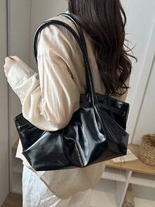 A Retro-Style, Large-Capacity, 2026 New Model, High-End, Stylish And Classic, Versatile Women's Shoulder Bag - Black - View 10