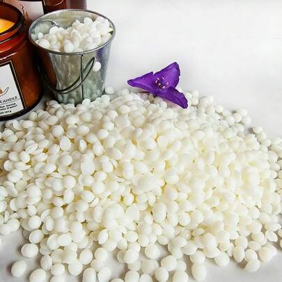 1000g, Gránulos de cera de soja de alta calidad, cera de soja natural, materias primas para hacer velas, jabones, bálsamos labiales, artesanías y cera perfumada. Adecuado para el Día de San Valentín, el Carnaval, el Ramadán, las decoraciones del festival / regalos hechos a mano para festivales