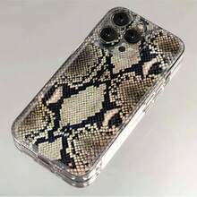 Funda de teléfono con estampado de leopardo brillante, colorido y con graffiti estilo Y2K, adecuada para iPhone 17 Pro Max, 17 Pro, 17, 16 Pro Max, 16 Pro, 16, 16 Plus, 15 Pro Max, 15 Pro, 13 Pro Max, 14 Pro, 12 Pro Max, 17 Air, 14, 13, 12, 11, funda de teléfono de moda resistente a golpes de estilo coreano - Marrón - Ver 2