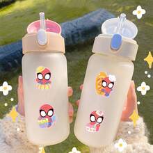 Marvel 100张Q版蜘蛛侠贴纸 - 甜点风格贴纸，卡通英雄贴纸，可用于杂志、剪贴簿、水瓶、儿童工艺品和派对礼物。 - 彩色 - 查看 10