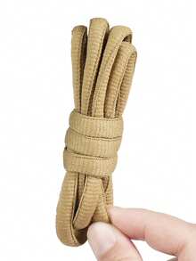 Cordones de poliéster de 9 mm de grosor con forma semicircular, cordones de repuesto versátiles y de moda para zapatillas, zapatos casuales, cordones semicirculares de unicolor clásico - Multicolor - Ver 13