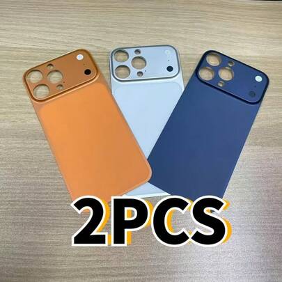 2pcs Apple 13/14/15/16 Pro/Pro Max To 17 Pro/17 Pro Max Conversion Backplate, Fingerprint-Resistant Anti-Scratch Naked Feel, Interesting Magic Phone Backplate Protective Film