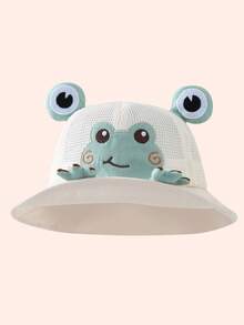 1pc Toddler's Cute Frog Printed Sun Hat, Versatile For Spring/Summer Wear - Multicolor - View 29