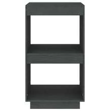 Book Cabinet Grey 40x35x71 Cm Solid Pinewood - Grey - View 5