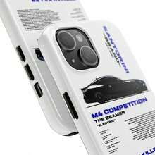 Superventas de comercio exterior Estuche de película de modelo de coche M4 compatible con Apple 17 Air/16/15 Pro/13/11 de dos en uno - Blanco - Ver 3