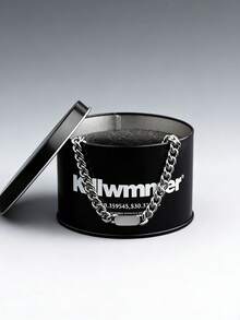 1 chiếc vòng tay kim loại thép không gỉ kiểu punk hình học, quà tặng cho tiệc tùng, ngày Valentine, hoặc đeo hàng ngày. - Bạc - Xem 5