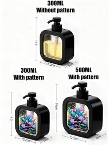 Creative Bathroom Dispenser Bottle With Manual Pump - Featuring Marine Life Art, With Manual Pump - Underwater World: Coral, Octopus And Starfish Adventure, Fresh Watercolor Style, Suitable For Bathroom, Kitchen And Sink Design Or Decor - Suitable For Dispensing Hand Soap, Hand Wash, Body Wash - Creative Lotion Bottle, Lotion Dispenser, Bathroom Accessories - Multicolor - View 10