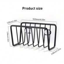 1pc Metal Kitchen Sink Organizer Rack, No Drill Sink Drain Shelf, Sponge & Drain Holder - Multicolor - View 4