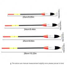 FTK 4 piezas Flotador de pesca y deslizador de flotador para pesca de crappie, flotador de balsa 2g/0,07oz-5g/0,17oz - Multicolor - Ver 3