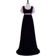 COS Regency Style Medieval Teapot Dress, Cosplay Costume, Stage Outfit, Cosplay Clothing - Purple - View 4
