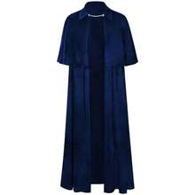 Men Accessory Sets - Blue Vampire Velvet Cloak - View 4