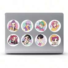 500pcs Cute Cartoon Stickers, Suitable For Phone, Computer, Water Bottle, Gift Packaging - Multicolor - View 5