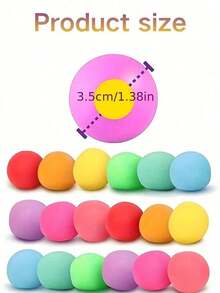 20/10/4/1pc - Colorful Stress Relief Ball, Squeeze Stress Ball, Stretchy Stress Soft Ball, Sensory Hand Toys, Anxiety Relief Small Tools, Suitable For Birthday Party Gifts, Can Be Used As Gacha Fillers, Adult Finger Pressure Massager, Party Favors, Squishy Balls, Squishy Ball Toys, Needle Party Decorations, Squeeze Stress Ball - Best Gifts For Family And Friends (Random Color) - 10Pcs - Xem 2
