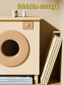 1pc Cartoon Cute Pattern Baby Bathtub, Foldable Bathing Tub, Infant Bathtub For Sitting & Lying - Multicolor - View 8