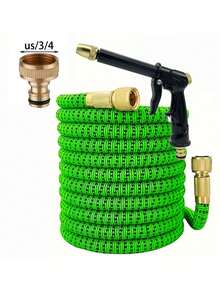 1 Roll, High-Pressure Car Wash Telescopic Hose, Multi-Functional Garden And Yard Irrigation Hose, Household Water Pipe - B - View 16