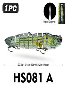 PRO BEROS 1pc Fishing Lures For Bass 13.0/16.69cm Trout Topwater Multi Jointed Swimbaits Slow Sinking Bionic Swimming Lures Bass Freshwater Saltwater Bass Lifelike Fishing Lures Kit - Multicolor - View 21