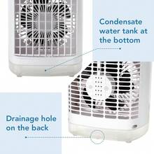 1 pieza Enfriador de aire de escritorio de verano con ventilador de refrigeración eléctrico, mini aire acondicionado con ventilador USB para uso doméstico - Ventilador de Mesa - Ver 7