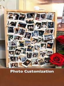 Stampa fotografica mini personalizzabile, adatta per Ognissanti/Natale e vari anniversari e festività, adatta per immagini digitali/mobili, design elegante e semplice per la decorazione di soggiorno, camera da letto e ufficio - Regalo fotografico personalizzato, materiale durevole, stampa fotografica mini, cartolina commemorativa, adatta per compleanno, anniversario | Opera d'arte da appendere alla parete pronta per la storia d'amore. Regalo per donna, regalo per uomo, foto di coppia, regalo di Natale - Multicolore - Visualizzare 6