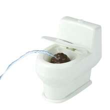 This Mini Prank Toilet Has A Realistic Water Spraying Function That Will Catch Everyone Off Guard! Just Fill It With Water, Sneak Up On The Target, And When The "Surprise" Sprays Out, It Will Elicit Bursts Of Laughter. - White - View 3