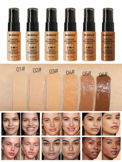 Matte Finish Long-Lasting Liquid Foundation - Gold Matte, Sweat & Oil Control, Full Coverage, Pore Minimizing, Waterproof, Flawless, Smudge-Proof, Lightweight Liquid Foundation, Brand Makeup Face Painting, Suitable For Women & Girls, Perfect Choice For Winter, Y2K Fashion, Suitable For Birthday, Christmas Party, Best Color
