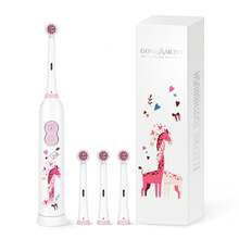 1 Bàn chải đánh răng điện xoay kèm 4 đầu bàn chải, sử dụng 2 pin AAA, bàn chải đánh răng điện thông minh chạy bằng pin, mềm mại, nhiều chế độ xoay khác nhau. - trắng - Xem 6
