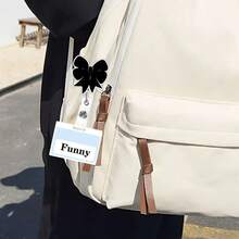 1pc Cute Black Bow Badge Reel, Acrylic Bow Decor ID Badge Holder Clip, Suitable For Nurses, Teachers, Doctors, Healthcare Workers, RN, LPN, CNA, MA, BSN, Badge Reel - A - View 6
