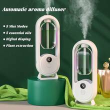 Home Premium Aroma Diffuser, Wall-Mounted USB Automatic Fragrance Diffuser, Hotel Bedroom Quiet Aroma Diffuser, Toilet Deodorizer Aroma Diffuser, Electric Air Purifier, Rechargeable, With Color Atmosphere Light - White - View 12