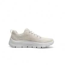Skechers 女士轻便回弹休闲鞋，网面透气减震步行运动鞋 - 米色/白色 - 查看 7