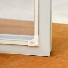 可定制（DIY）磁性蚊帐 磁性防虫纱窗 钢铝木窗纱 磁铁 - Grey net white edge - 查看 11